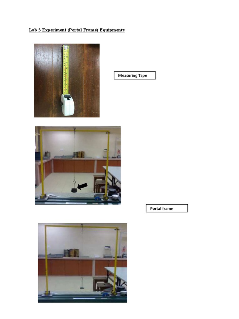 Portal Frame Lab Equipment Guide | PDF