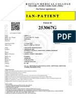 Christian Medical College Outpatient Appointment Details