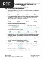 Physics Portion PIEAS 2013