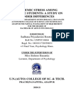 Academic Stress Among College Students: A Study On Gender Differences