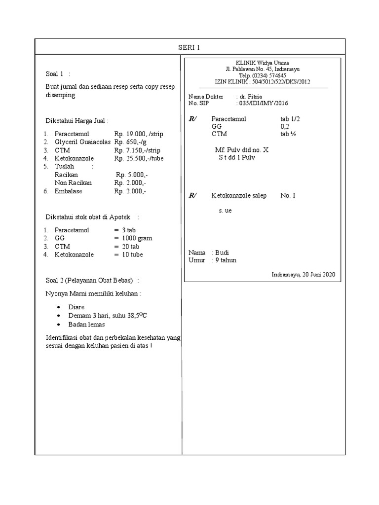 Jurnal Dengan Copy Resep | PDF