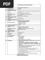 Dialyser Reprocessing Machine Specification (Nephrology)