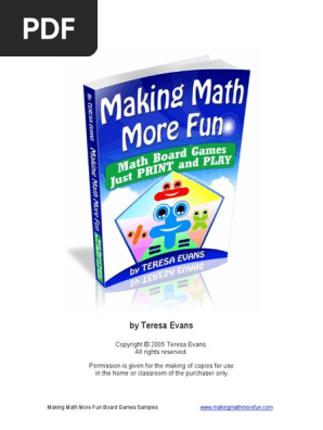 Math Board Games Samples