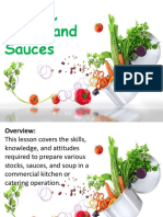Stocks, Soups and Sauces