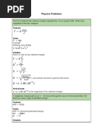 Physics Problems