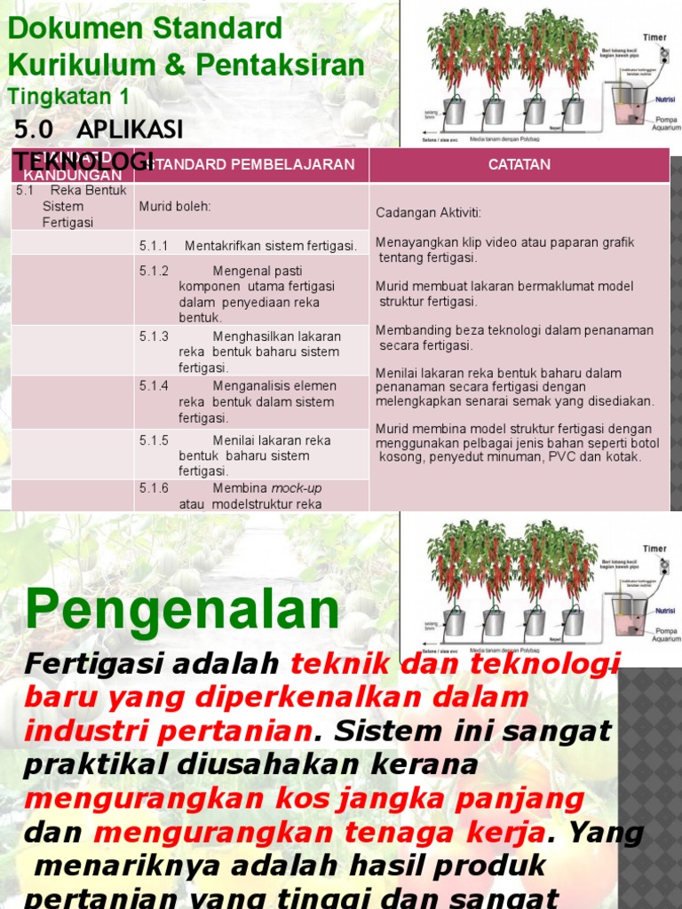 Sistem Fertigasi Tingkatan-1 | PDF