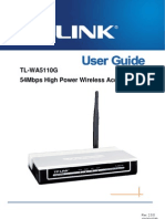 TPLINK WA5110G User Guide