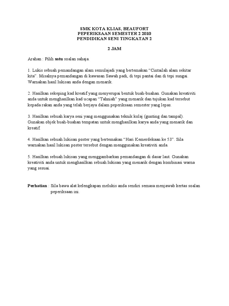 Soalan Psv Ting 2 Pdf