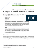 Asociación Del Test de Zung para La Ansiedad y Depresión Con El Consumo de Sustancias Sicoactivas en Estudiantes Universitarios