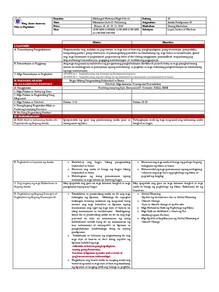 1st Week-G10 | PDF
