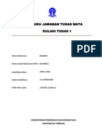 Buku Jawaban Tugas Mata Kuliah Tugas 1: Nama Mahasiswa