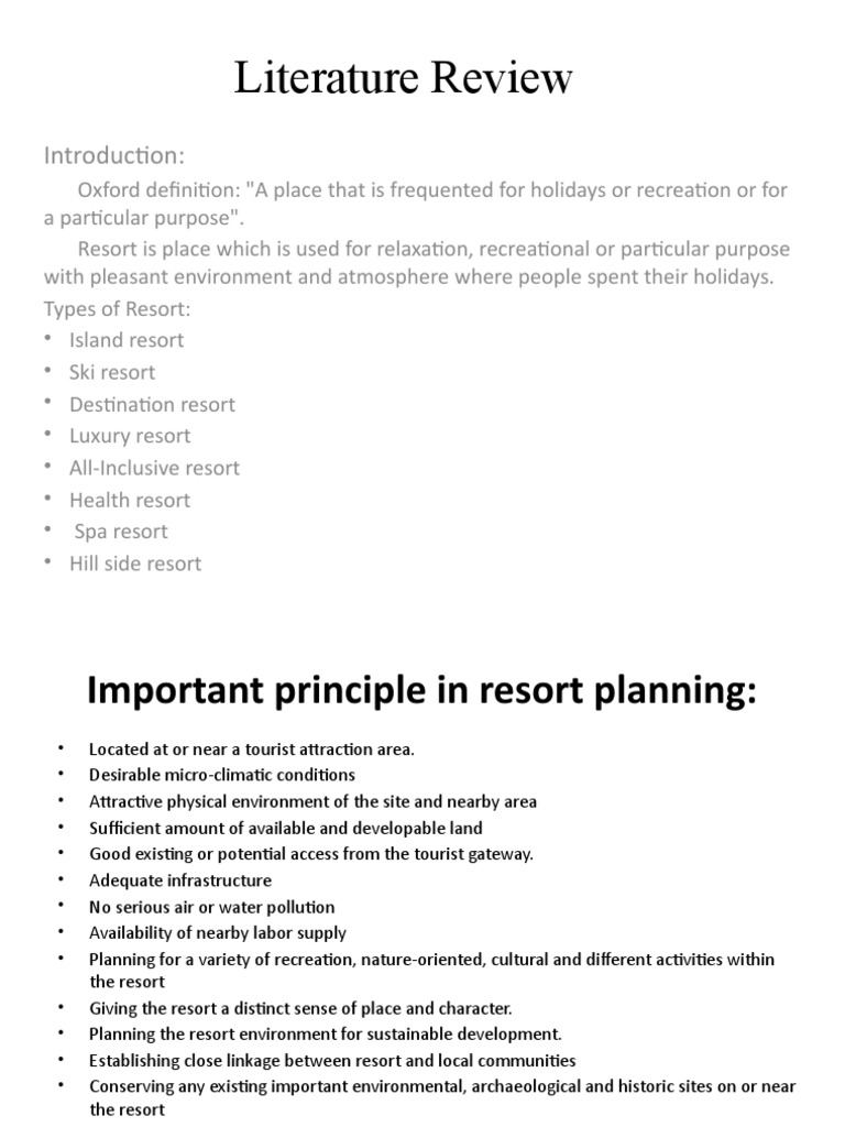 Resort Design and Planning Guidelines | PDF | Resort | Swimming Pool