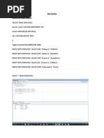 SQL Practice EMPLOYEE Table Created