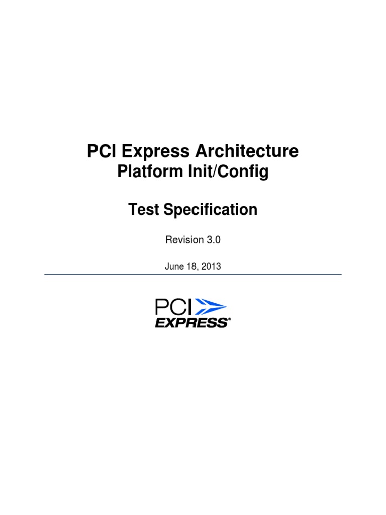 PCI Express Test Spec Platform 3.0 06182013 TS | PDF | Manufactured ...