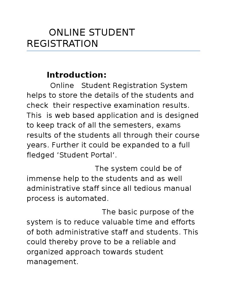 Online Student Registration System Overview | PDF | Databases | Oracle ...