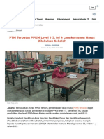 PTM Terbatas PPKM Level 1-3, Ini 4 Langkah Yang Harus Dilakukan Sekolah