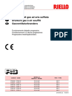 RIELLO Scheda Tecnica Bruciatori RS 34 44 MZ