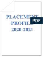 Placement Profile 2020-21