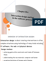 Chapter Five Interaction Design and H Ci in The Software Process Chapter Five Interaction Design and H Ci in The Software Process