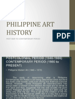 Philippine Art History - Post Colonial and Contemporary