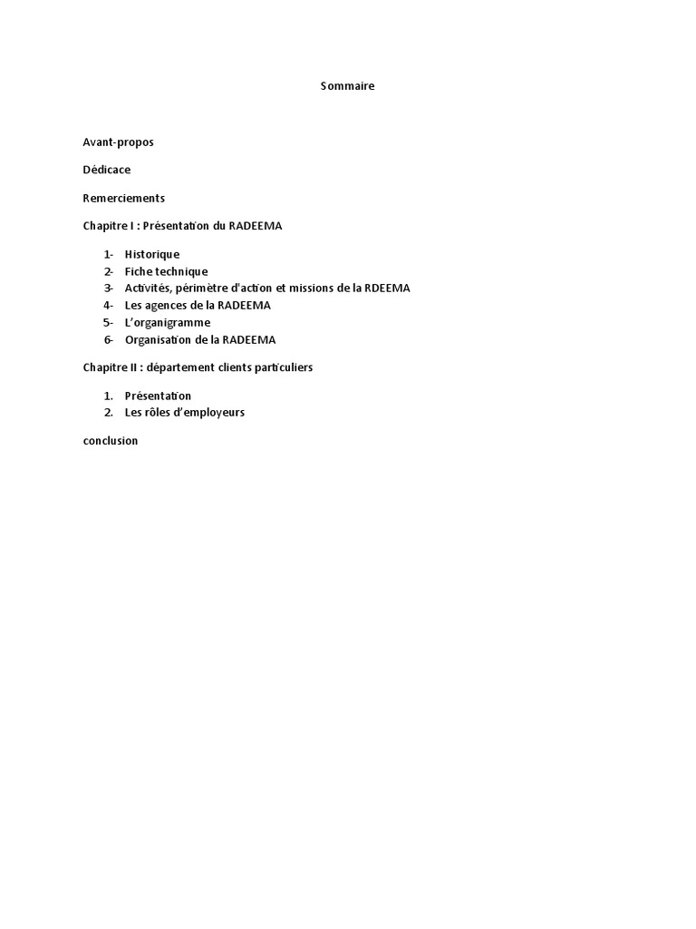 Rapport de Stage RADEEMA 1 | PDF | Assainissement | Environnement naturel