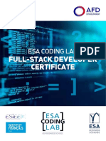 ESA Coding Lab Certifies Full-Stack Developers