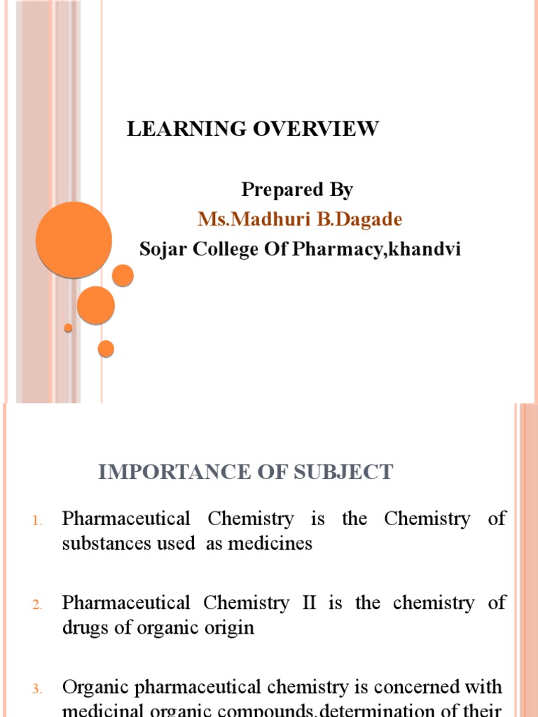Pharmaceutical Chemistry Guide | PDF | Medicinal Chemistry | Physical ...