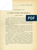 Le Riviste Trentine Dell'anteguerra - Ettore Zucchelli