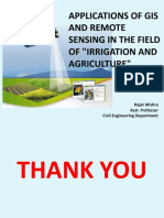 Applications of Gis and Remote Sensing in The Field of "Irrigation and Agriculture"