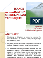 07 - Irrigation Scheduling and Efficiency