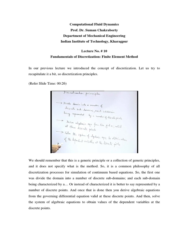 Discretization in Finite Element Method | PDF | Finite Element Method ...