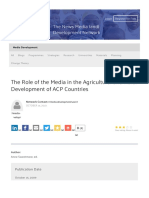 The Role of Media in Agricultural Development of ACP Countries