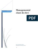 MANAGEMENTUL CLASEI DE ELEVI