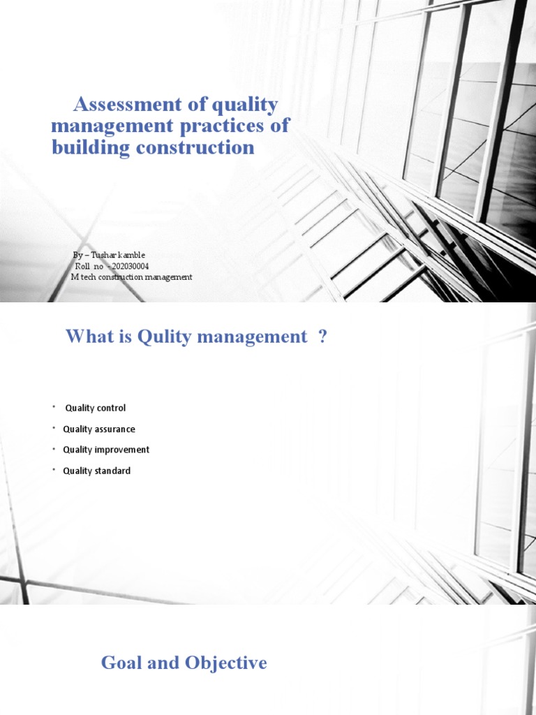 Quality Management in Construction Practices | PDF | Quality Management ...