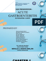 Case Presentation: Acute Gastroenteritis