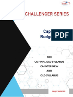 Capital Budgeting Challenger Series