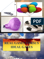 Real and Ideal Gas Properties Compared