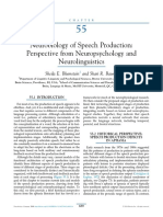 Neurolbiology of Speech Prodyuction