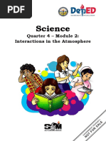 Science: Quarter 4 - Module 2: Interactions in The Atmosphere