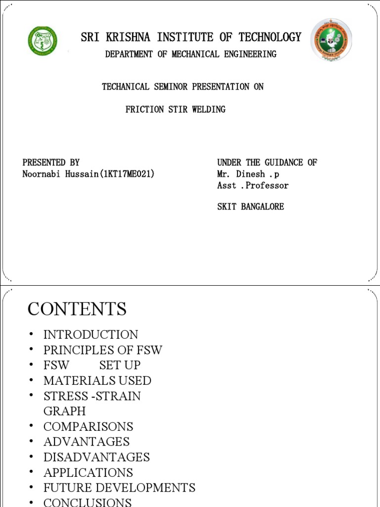 Friction Stir Welding Overview | PDF | Construction | Welding