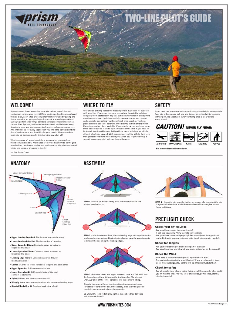 Two-Line Pilot'S Guide: Kite Anatomy | PDF | Kite | Wound