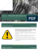 Aula 2 - Principais Processos de Usinagem