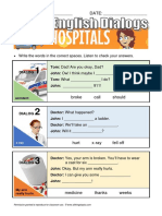 Basic English Dialogs Hospitals