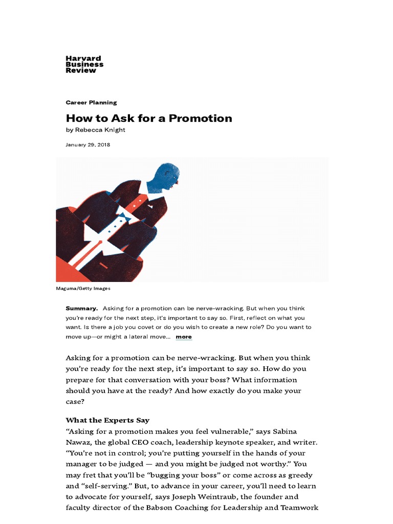 How To Ask For A Promotion PDF