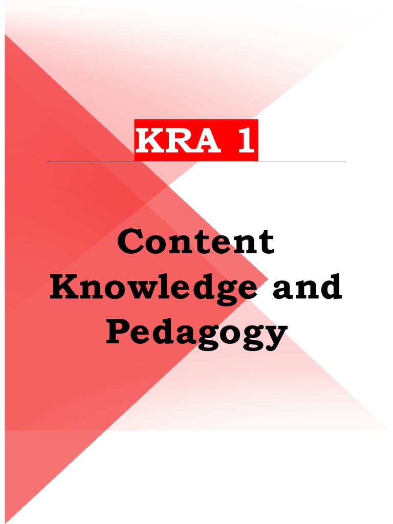 Content Knowledge and Pedagogy | PDF | Career & Growth | Self-Improvement