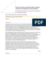 Prevalence of Conventional Risk Factors and Lipid Profiles in Patients With Acute Coronary Syndrome and Significant Coronary Disease