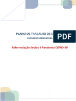 Plano de Trabalho de Estágio: Reformulação Devido À Pandemia COVID-19