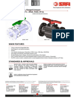 Main Features: 2-Way PPGF Ball Valve, Flanged Compact DN80 (3") To DN100 (4") - PPGF, PVDF, PP-EL