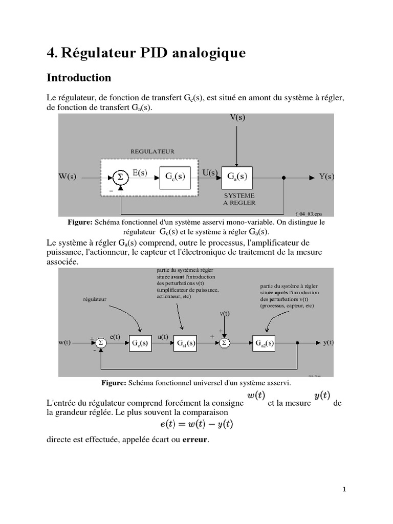 Régulateur PID : Principes et Applications | PDF | Automatisation ...