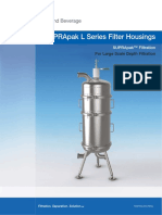Suprapak L Series Filter Housings: For Large Scale Depth Filtration